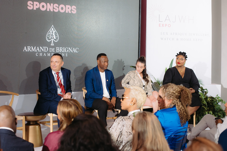 Panel at LAJWH Expo via Robert Taylor Media Lux Afrique