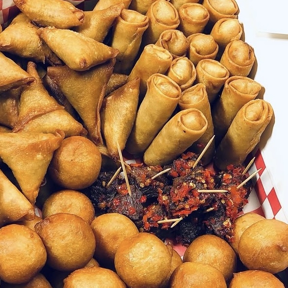 Small chops platter via Pinterest (original creator unknown; if this is your work, please contact us for credit)