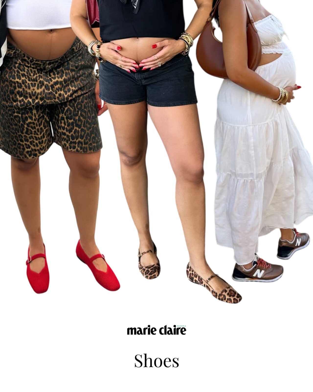 Best shoes for pregnancy style. @thejasminehenry via Instagram 