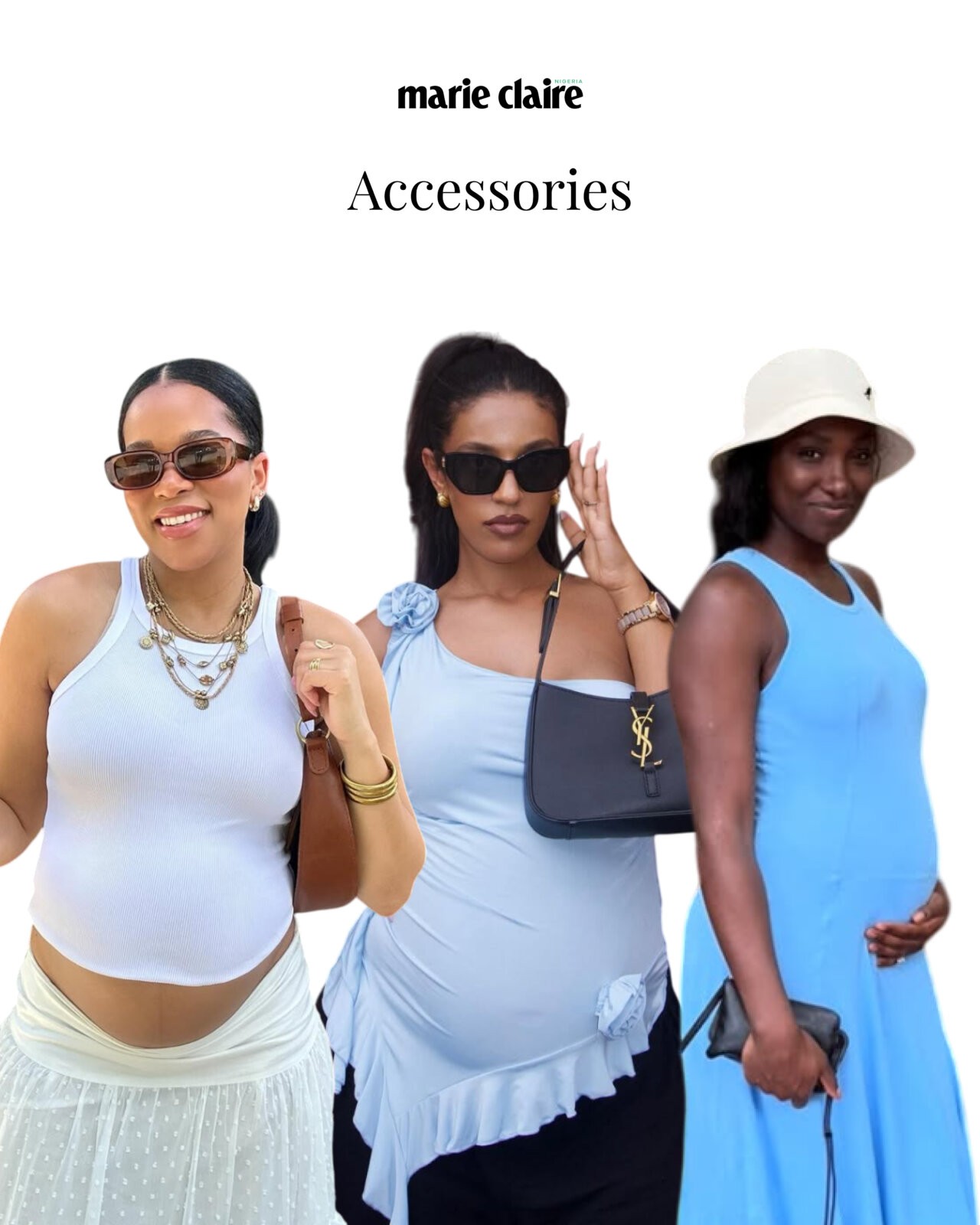 Styling your baby bump. @thejasminehenry, @_veronica_get, @imkhadidja via Instagram