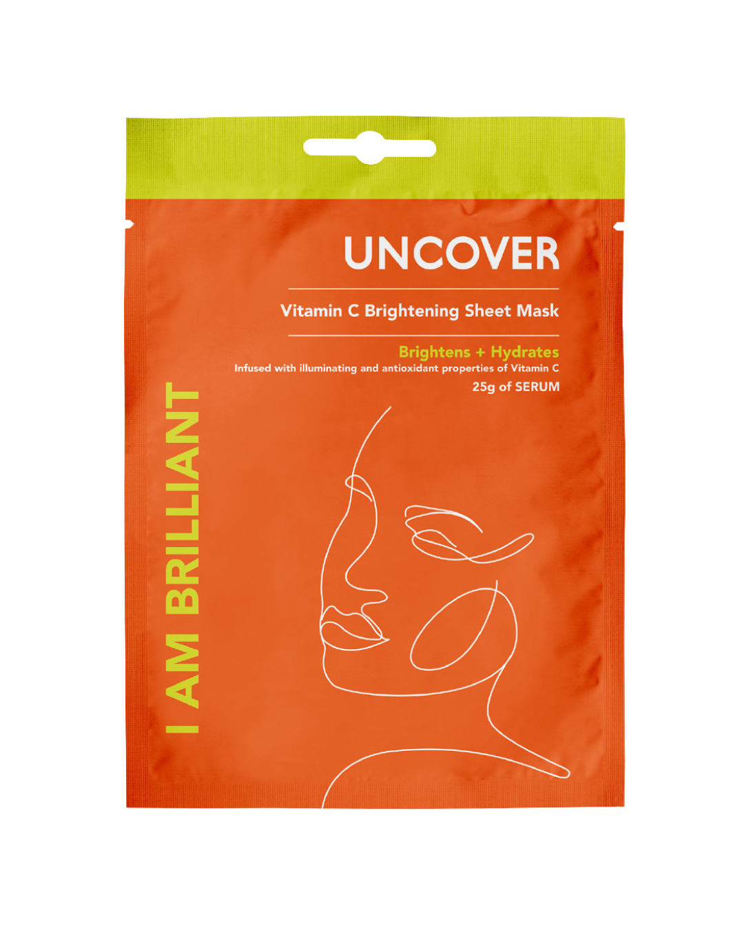 Vitamin C Brightening Sheet Mask By Uncover via uncover.com