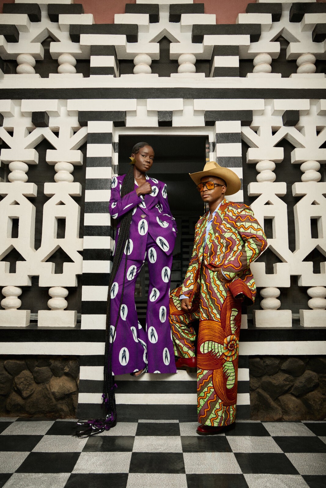 Vlisco’s second chapter of “Icons Last Forever” campaign, photographed by Trevor Stuurman via Vlisco