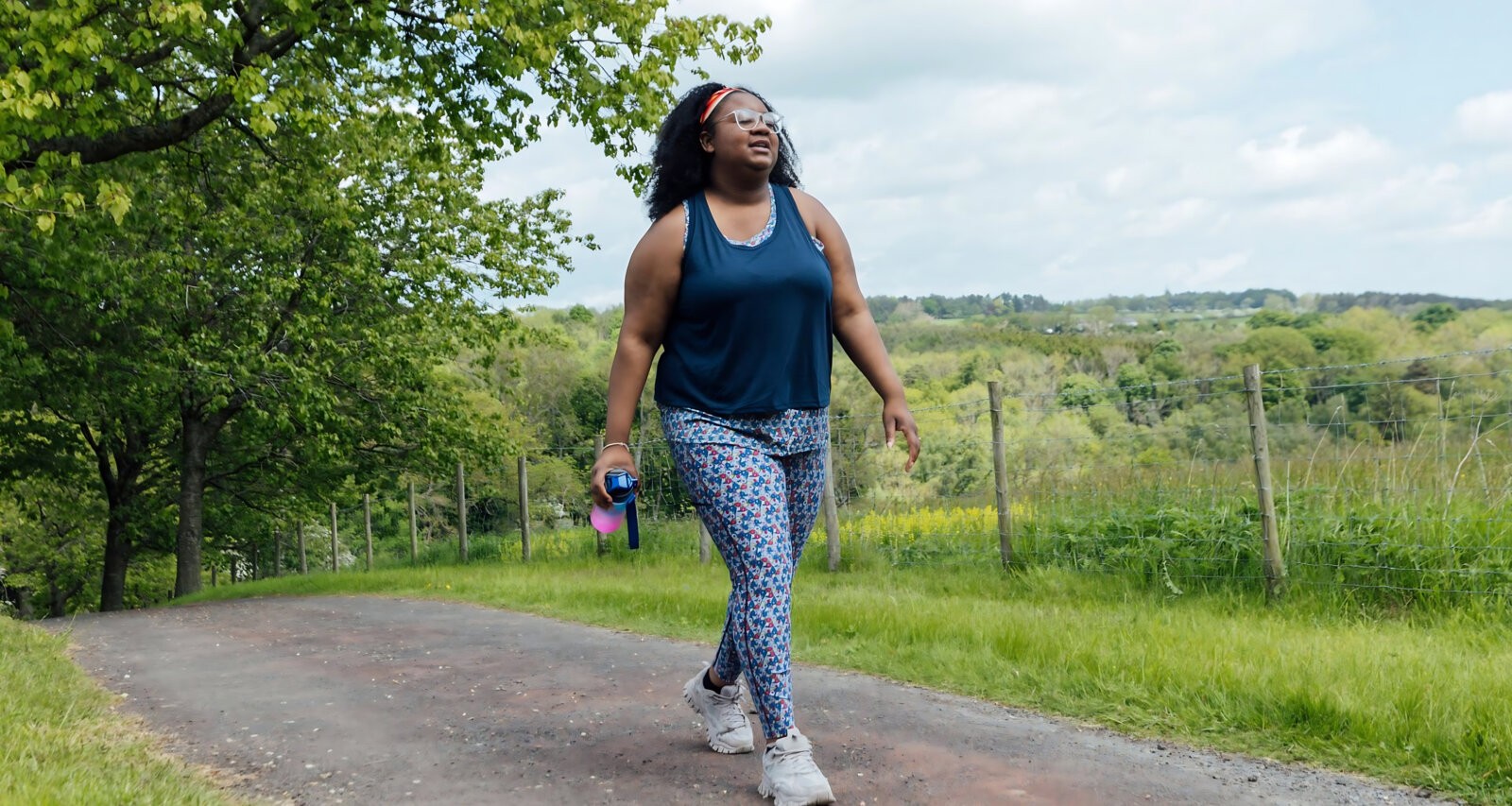 A black woman taking a walk via iStock