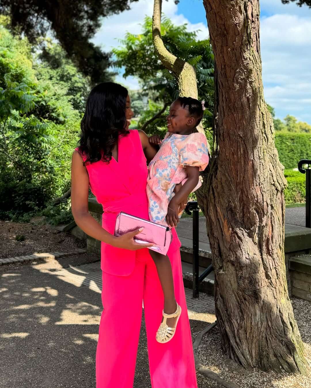 Mummy-and-me fashion - Mum and child in complementing outfits via @adjoaaa on Instagram