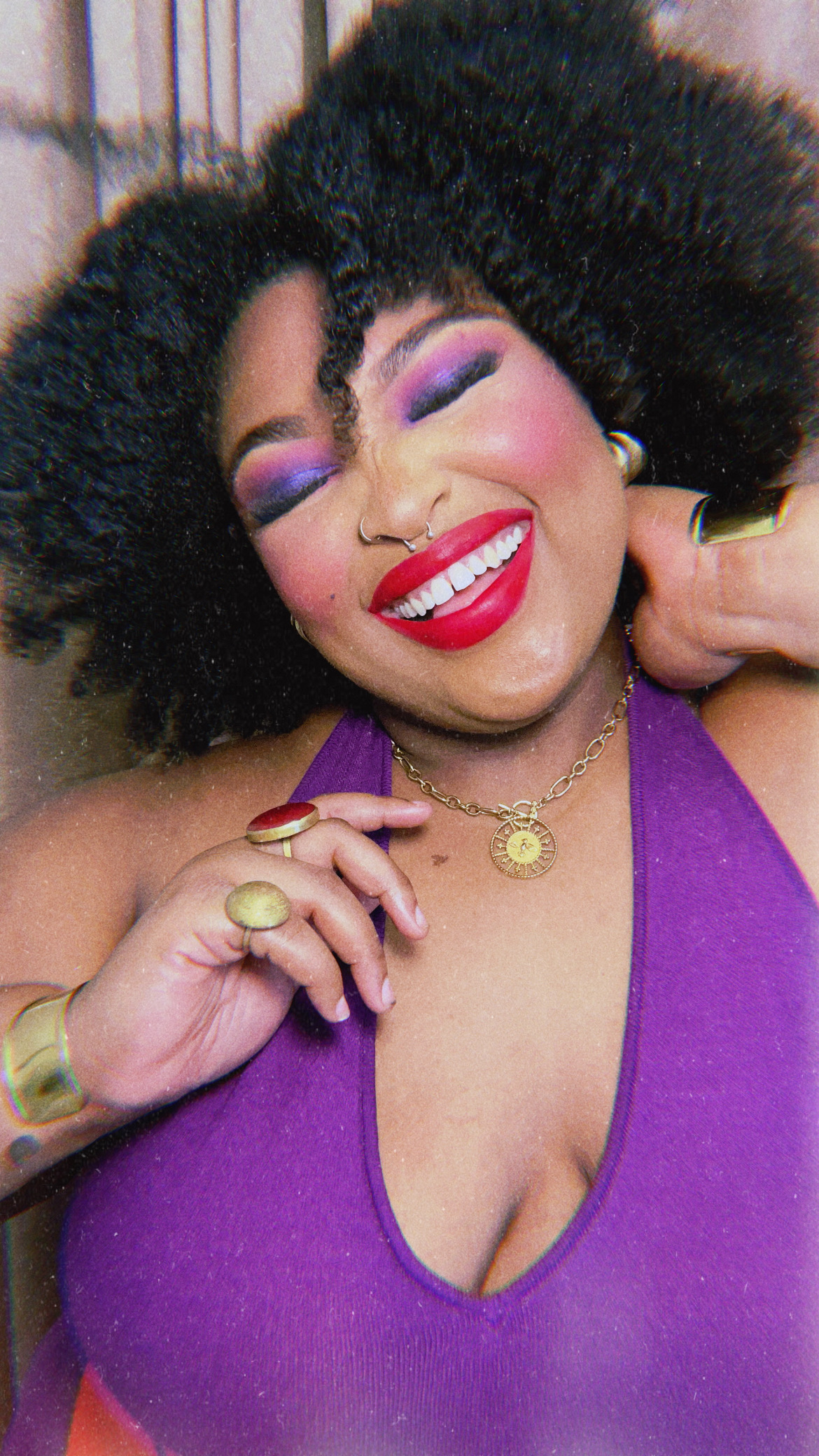 Black girl smiling Portrait of Denise via Denise Eseimokumoh