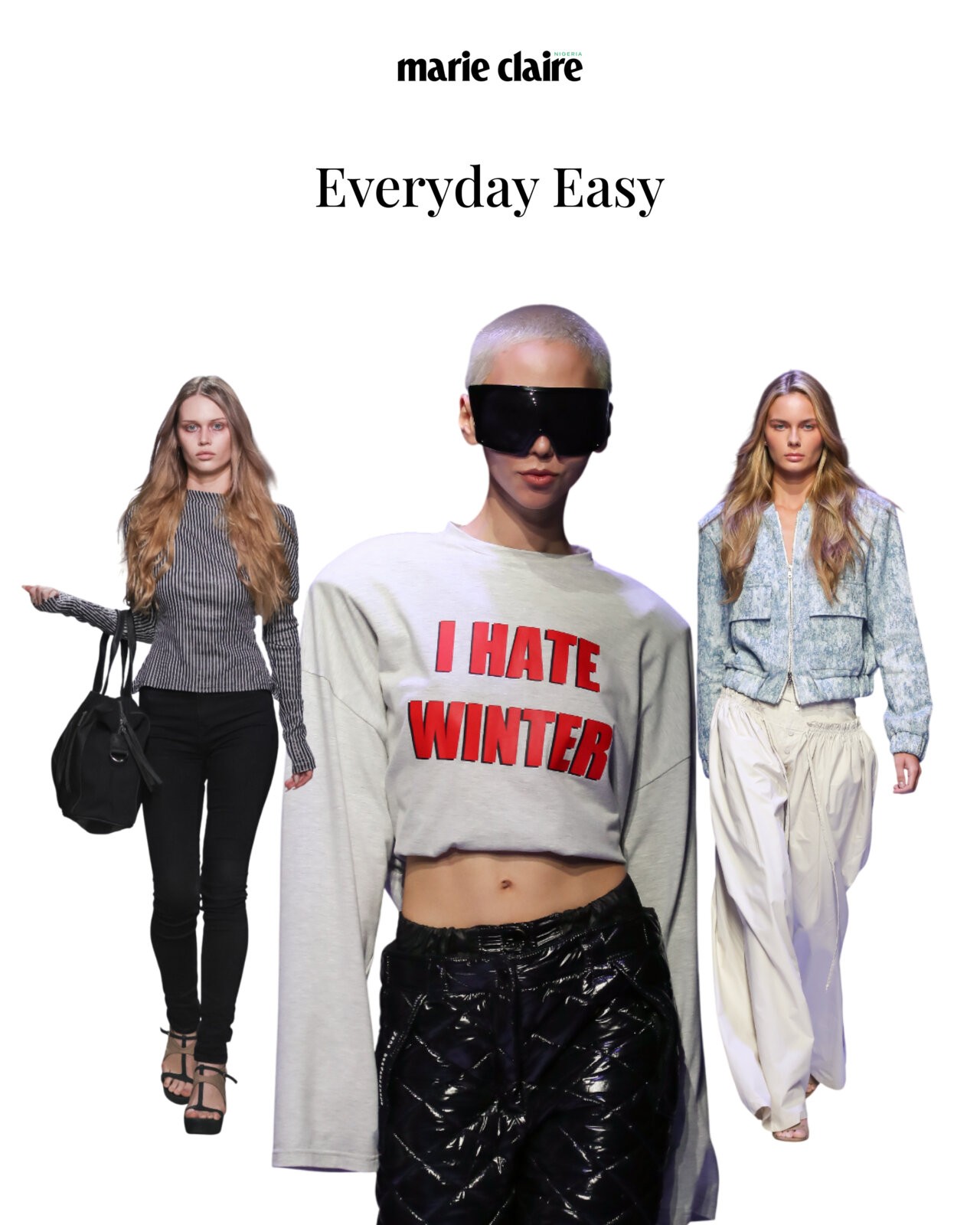 Models walking for Disobedience, Yana Besfamilnaya, Preserve_runway at Moscow Fashion Week