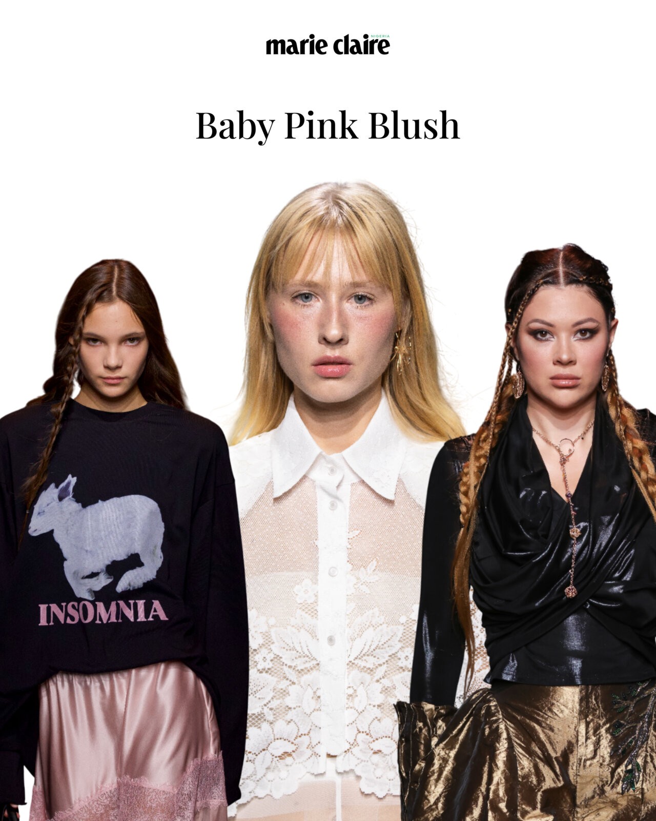 Beauty Trends: Models walking for 404 Not Found, Hatsibana and Sasha Barbakov at Moscow fashion week SS26