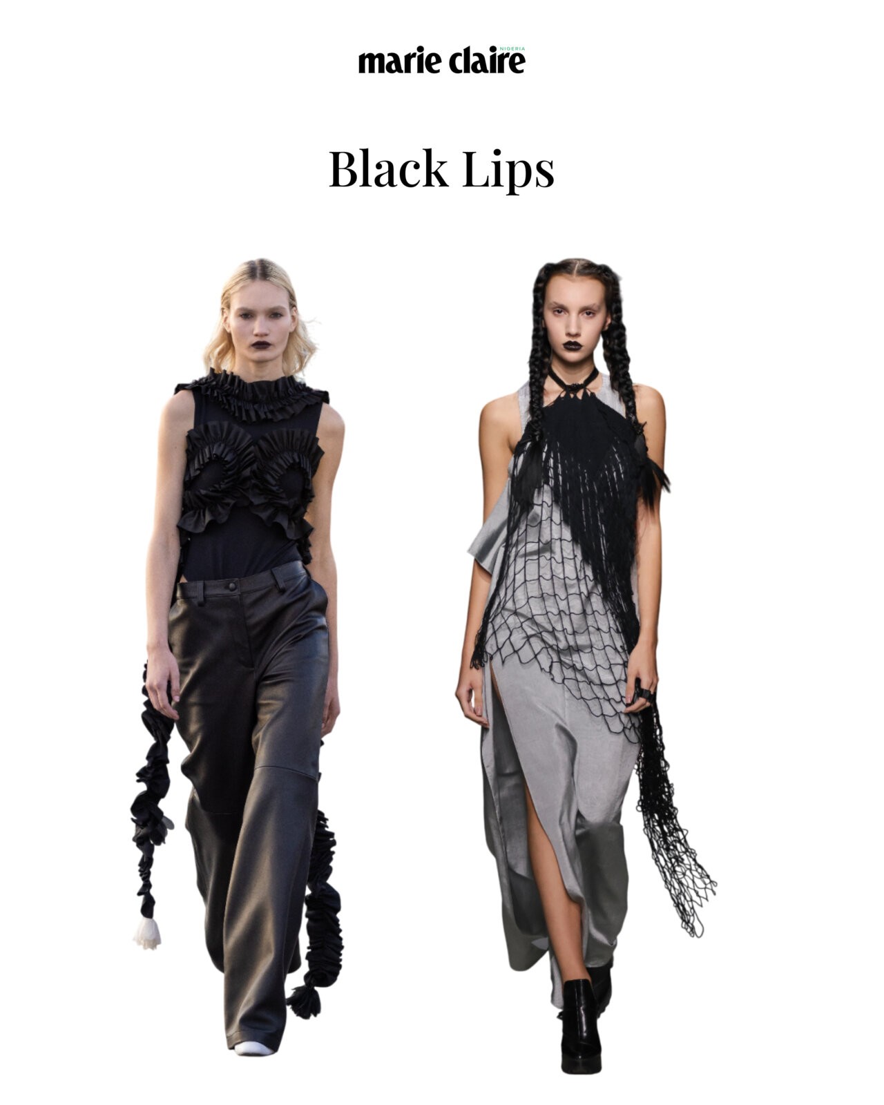 Beauty Trends: Models walking for Les Noms, Alexander Arutyunov at Moscow fashion week SS26