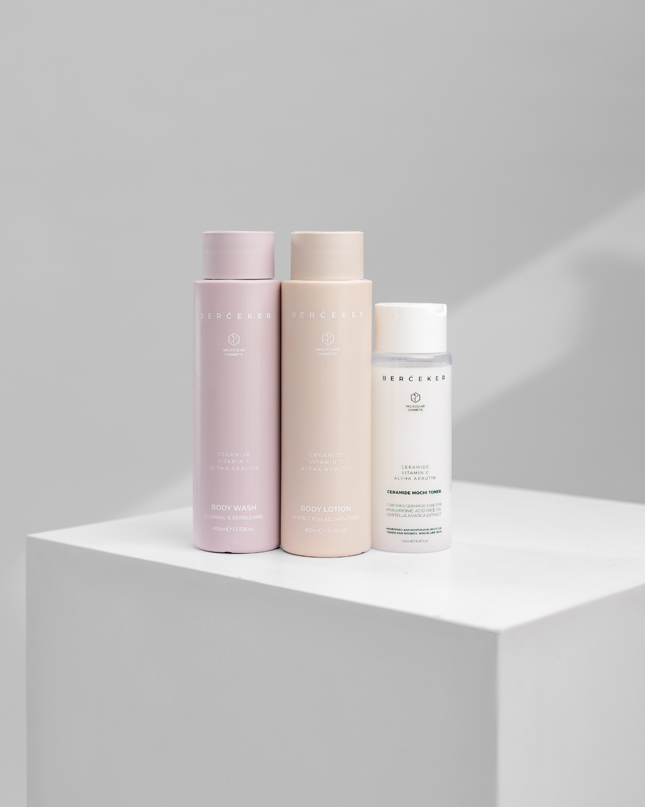 Bercēker Body wash, Body lotion, Mochi Toner via Bercēker