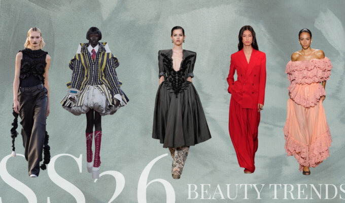 Models for Alexander Arutyunov, THOM BROWNE, Vivienne Westwood, Ralph Laren and Chloe for Fashion week SS26