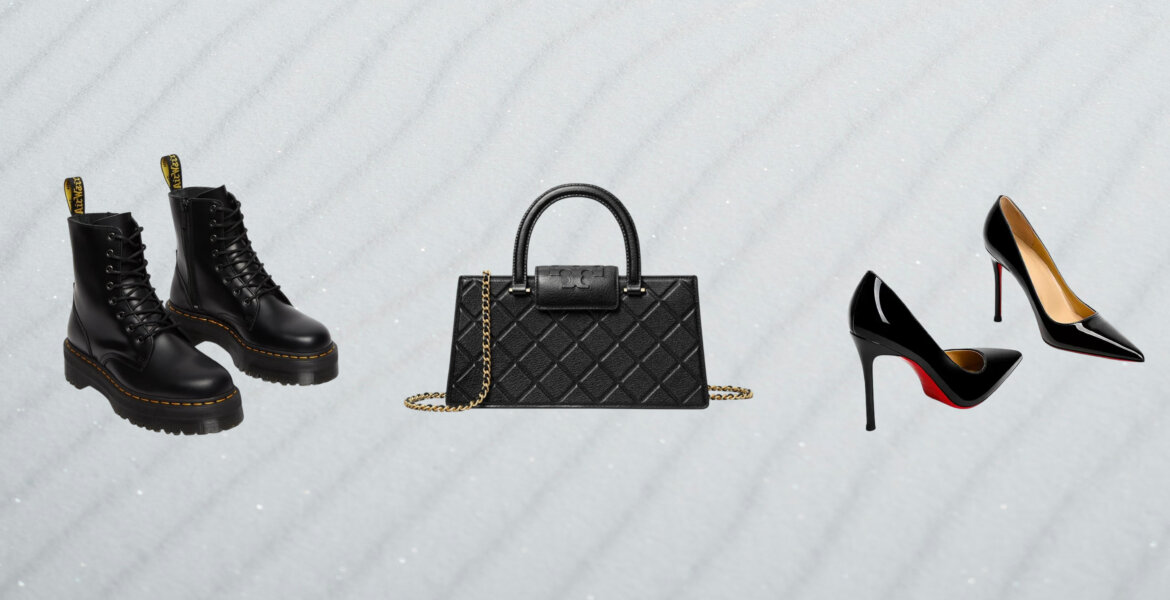 Fashion is bill; Dr Martens, Fleming East-West Tote, stiletto heels