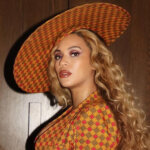 Beyoncé in Ankara suit made by Nigerian designer, enagancio via @enagancio on Instagram