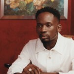 Mr Eazi “Maison Rouge” album cover art by Kamala Molnia via We Plug Good Music