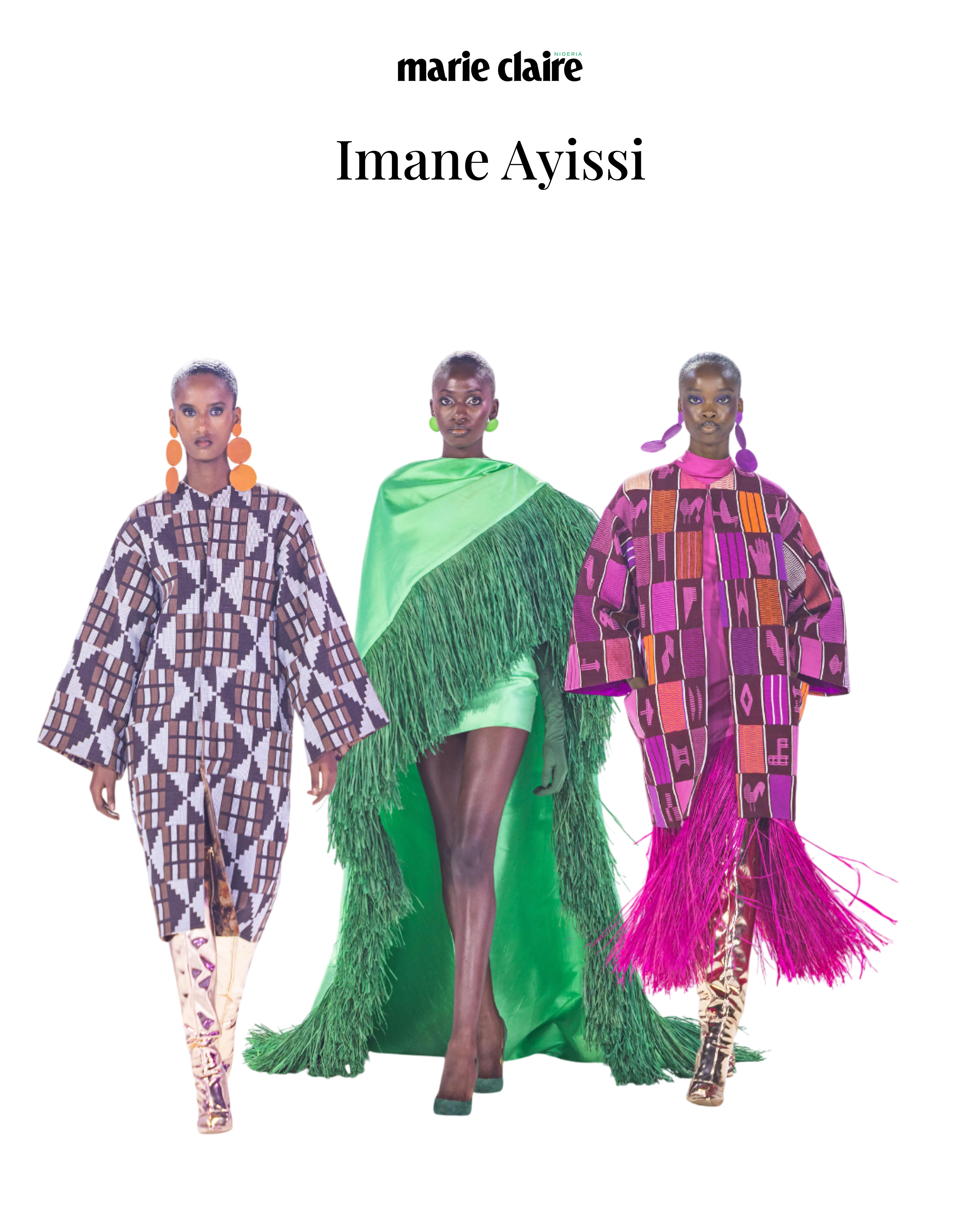 Looks from Imane Ayissi via GTCO Fashion Weekend