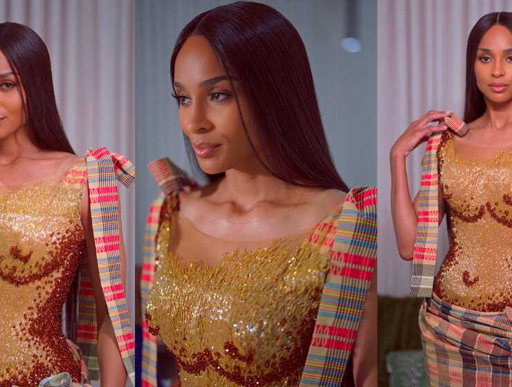 Ciara in a custom made TUBO piece via SoMe Solutions