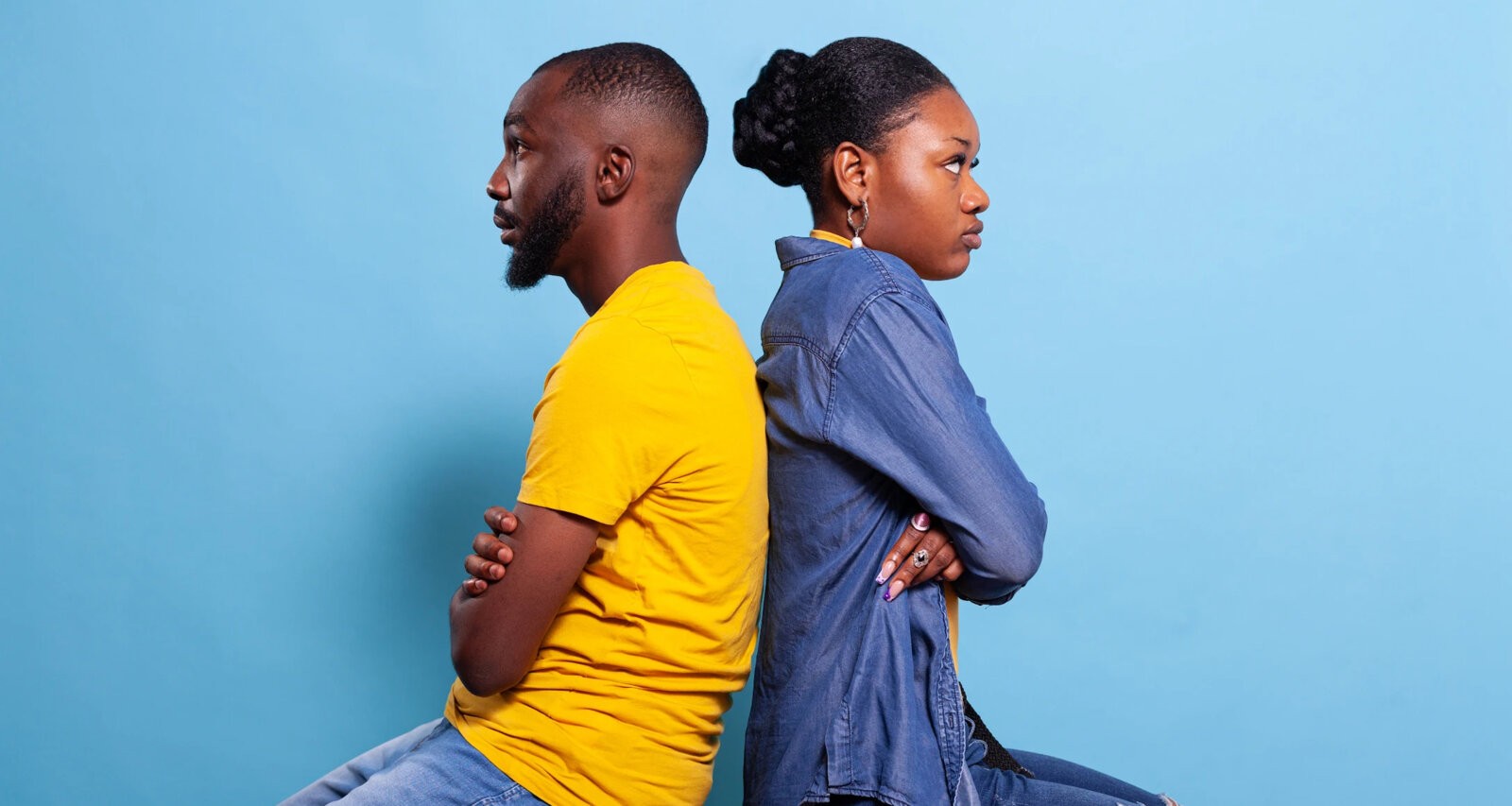 A couple backing each other via Freepik