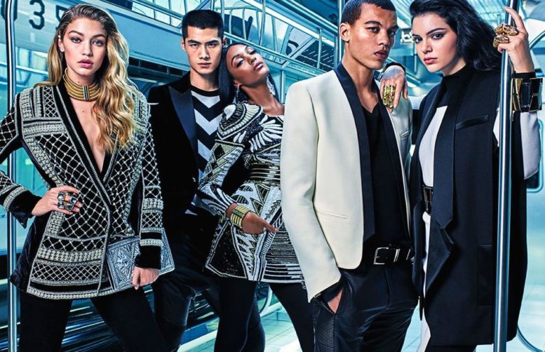 Balmain x H&M Collaboration campiagn 