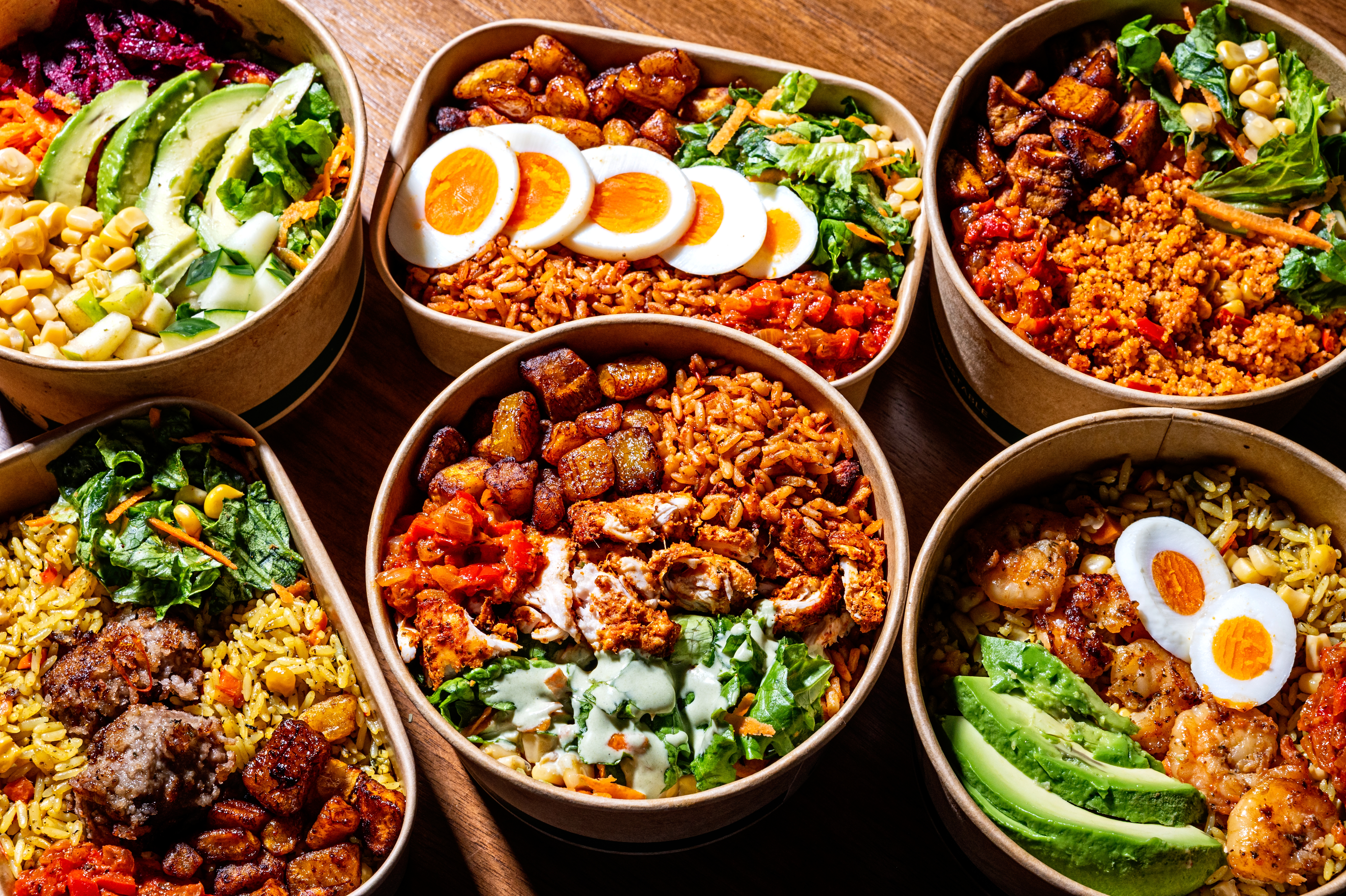 Six plates of food for Nuli restaurant 