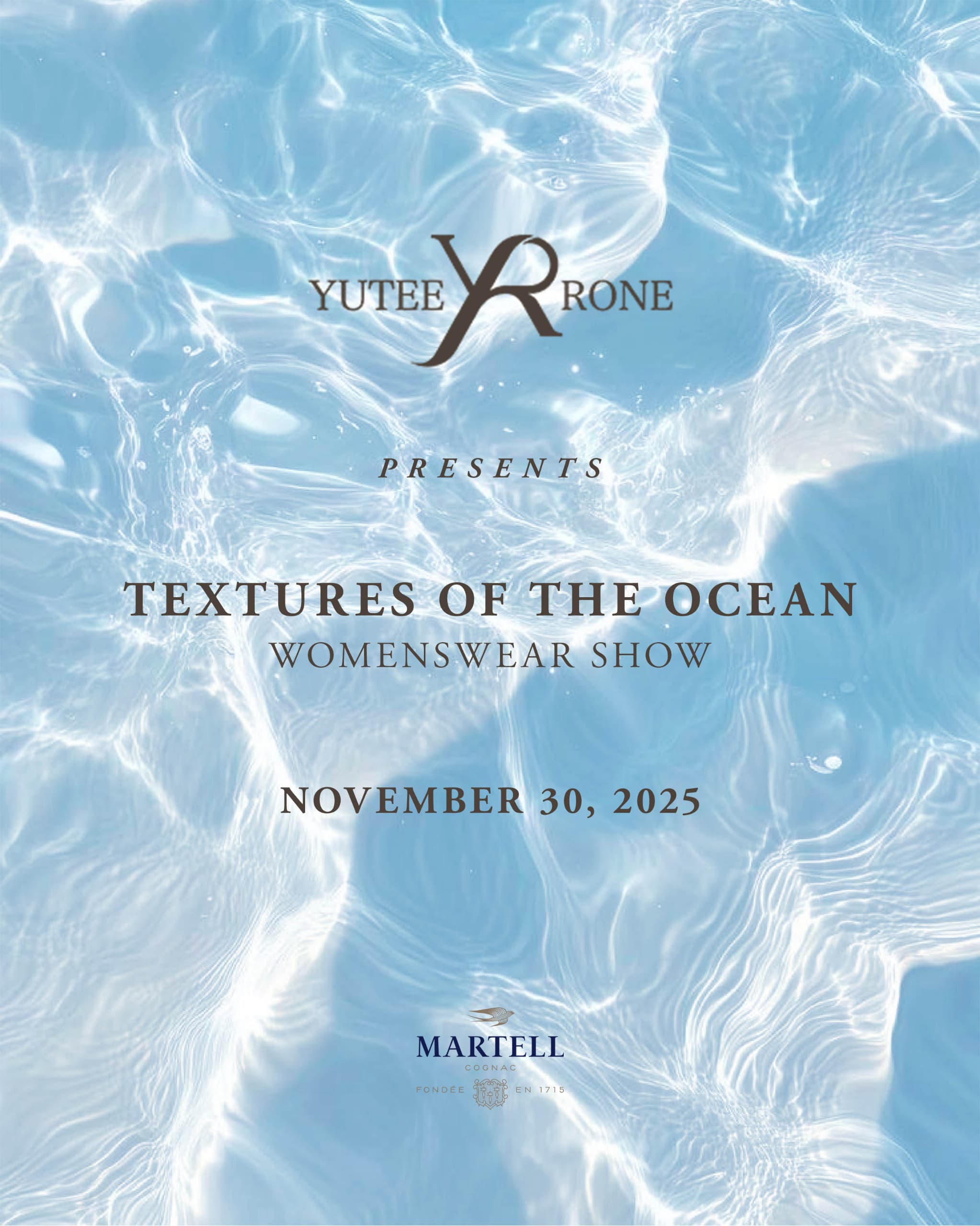 Textures Of The Ocean showcase invite via Robert Taylor Media.