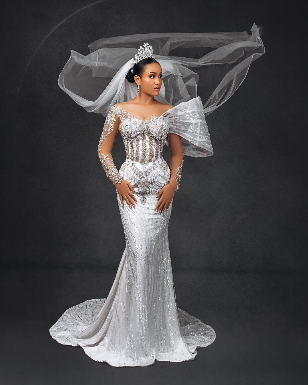  Bibi Lawrence Bridal Collection Autumn Winter 2024 Look 1