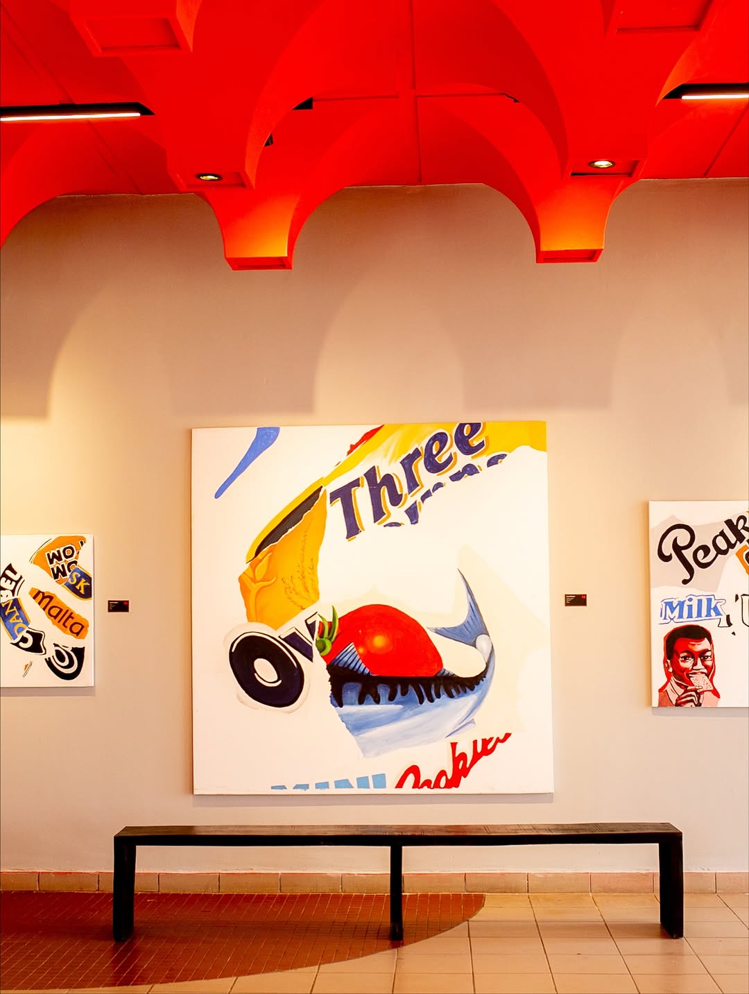 Paintings by Leonard “Soldier” Iheagwam for the exhibition “Nourishment” via @Nahous on Instagram