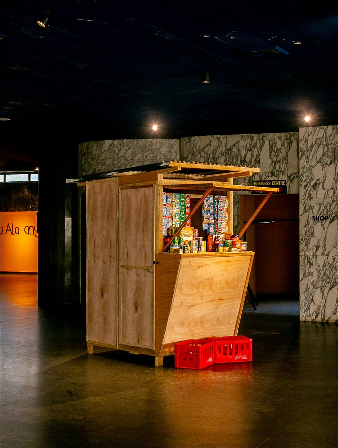 Installation by Leonard “Soldier” Iheagwam for the exhibition “Nourishment” via @Nahous on Instagram