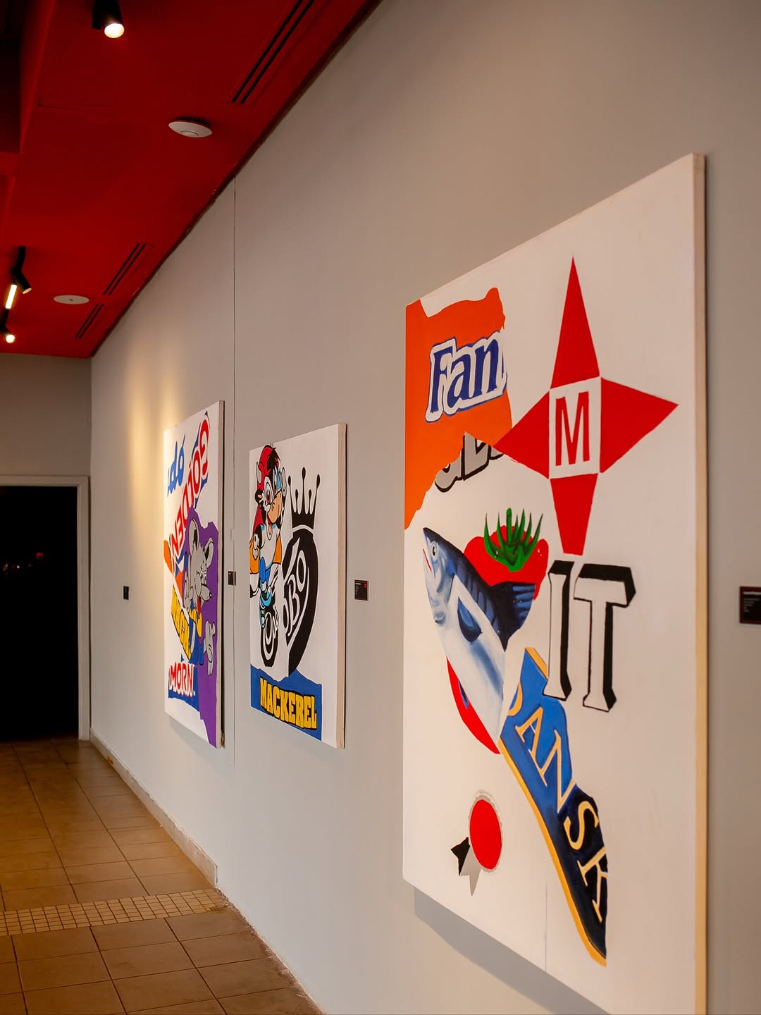 Paintings by Leonard “Soldier” Iheagwam for the exhibition “Nourishment” via @Nahous on Instagram