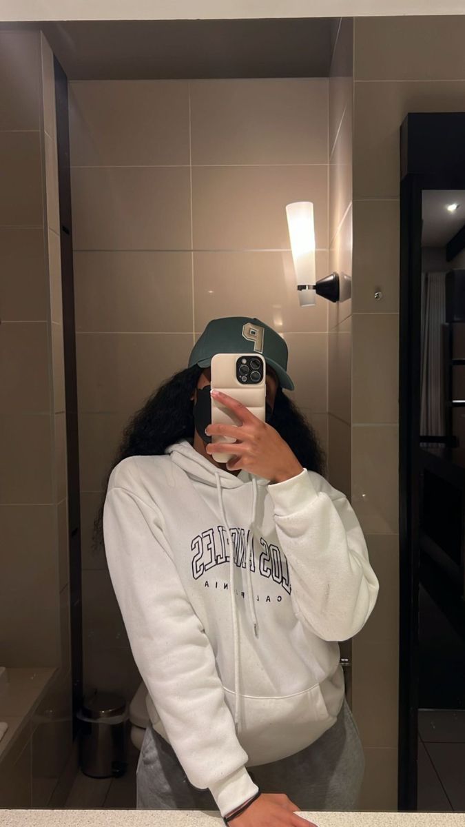 white oversized hoodie