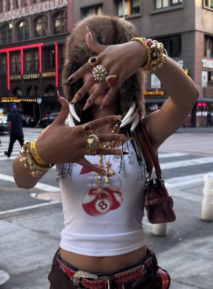 Layered jewellery fashion