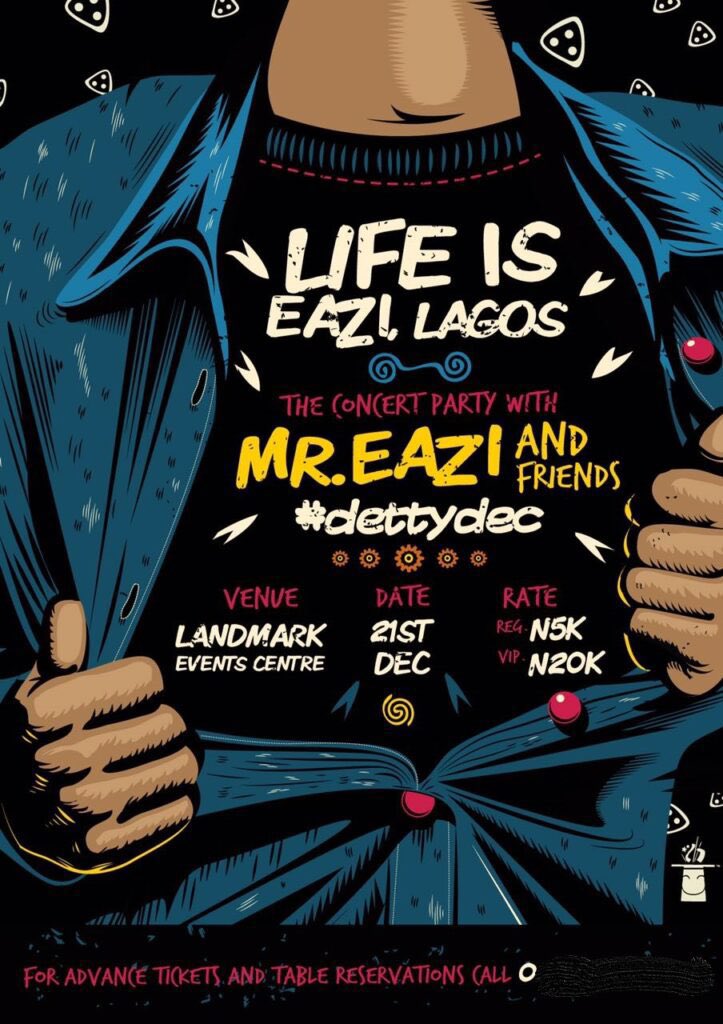 Poster of Mr Eazi’s concert in 2016, carrying the Detty December hashtag via @olelesalvador on X