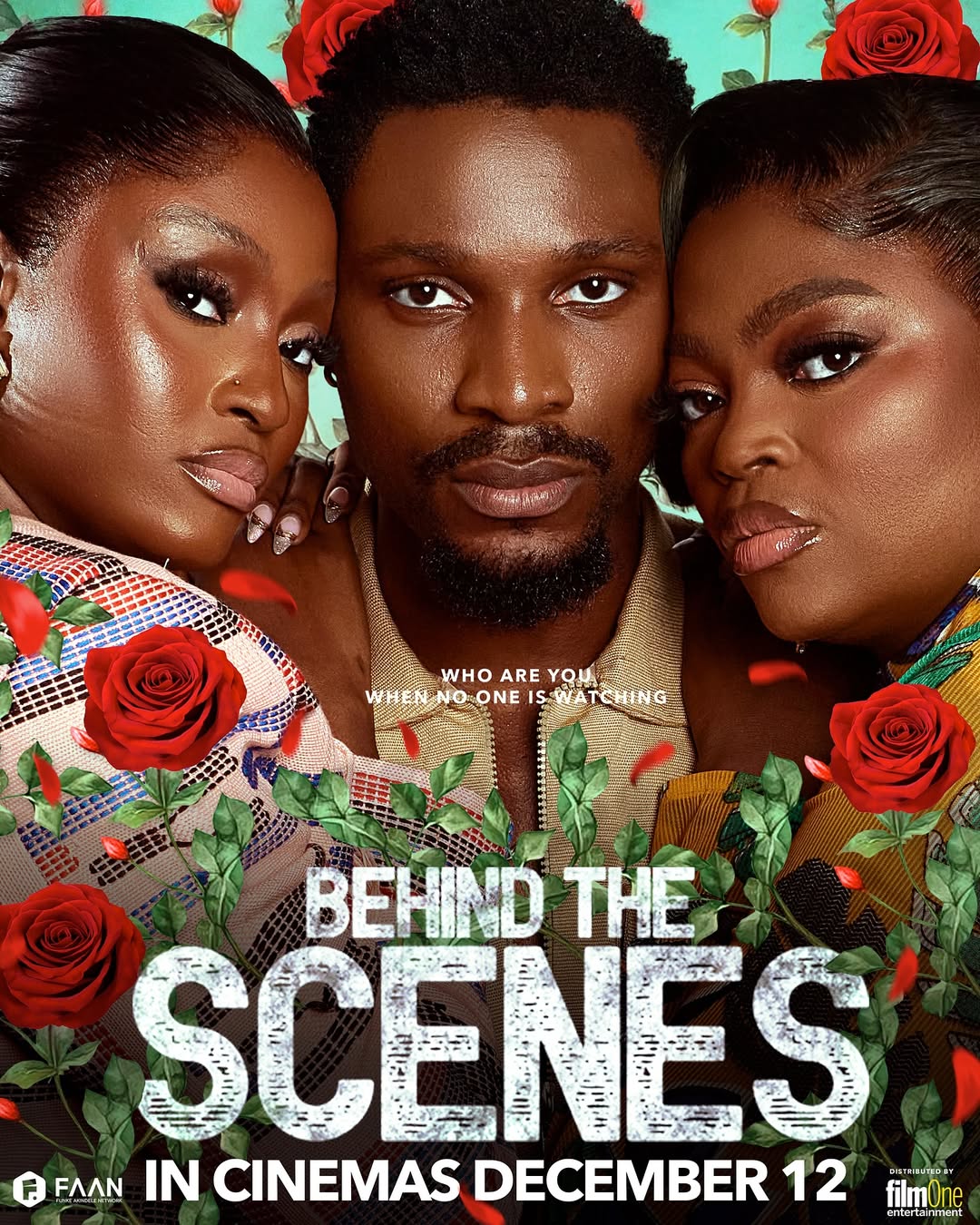 Official poster of “Behind the scenes” via @funkeakindele on Instagram 