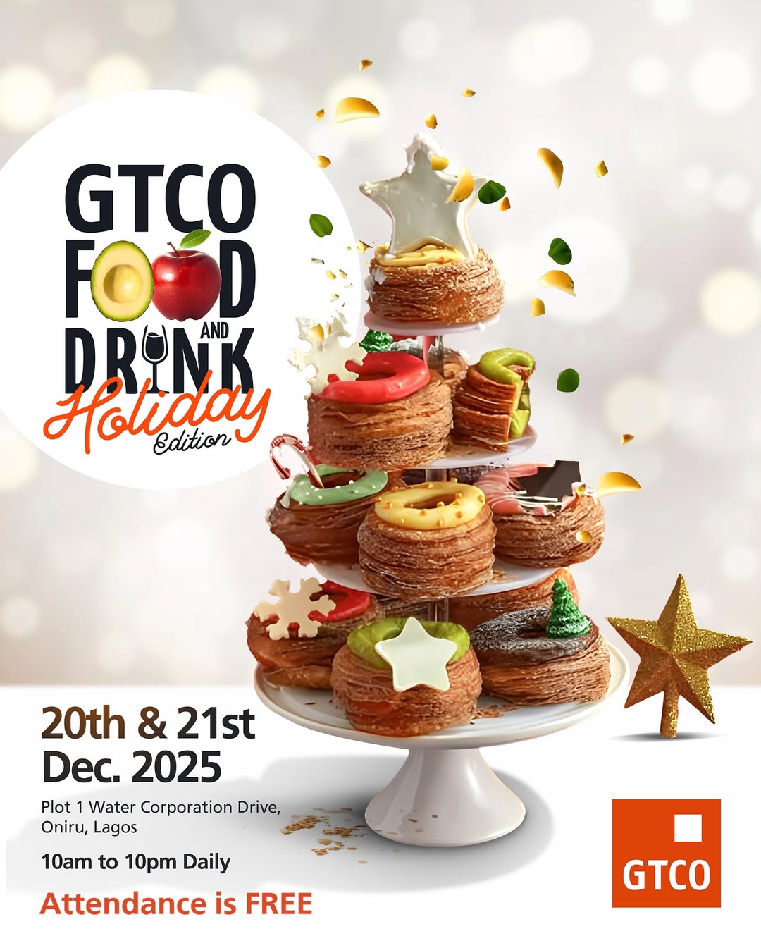 December in Lagos: Poster for GTCO food and drink festival via @gtbank on Instagram