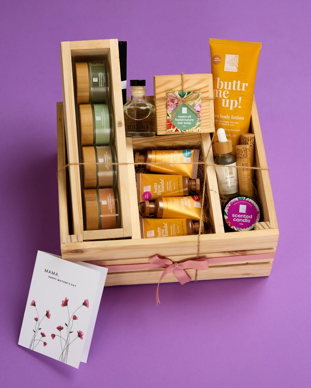 Skincare gift box via @nokwareskincare on Instagram