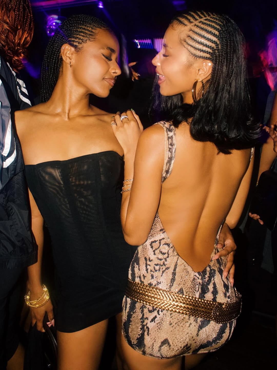 Tyla and Syd in braids