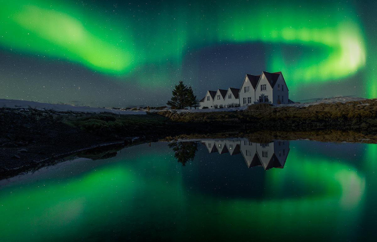 viaggio fotografico islanda foto aurora boreale