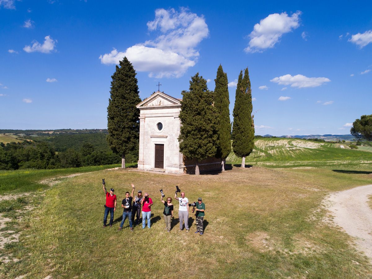 gruppo weshooters vitaleta toscana viaggio fotografico val d'orcia