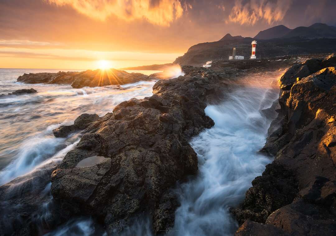 Tramonto duramente il viaggio fotografico alle Salinas de Fuencaliente
