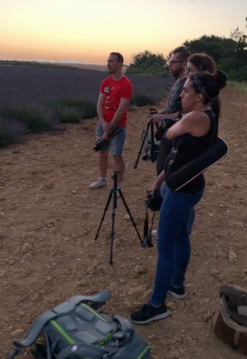 fase di scatto viaggio fotografico provenza