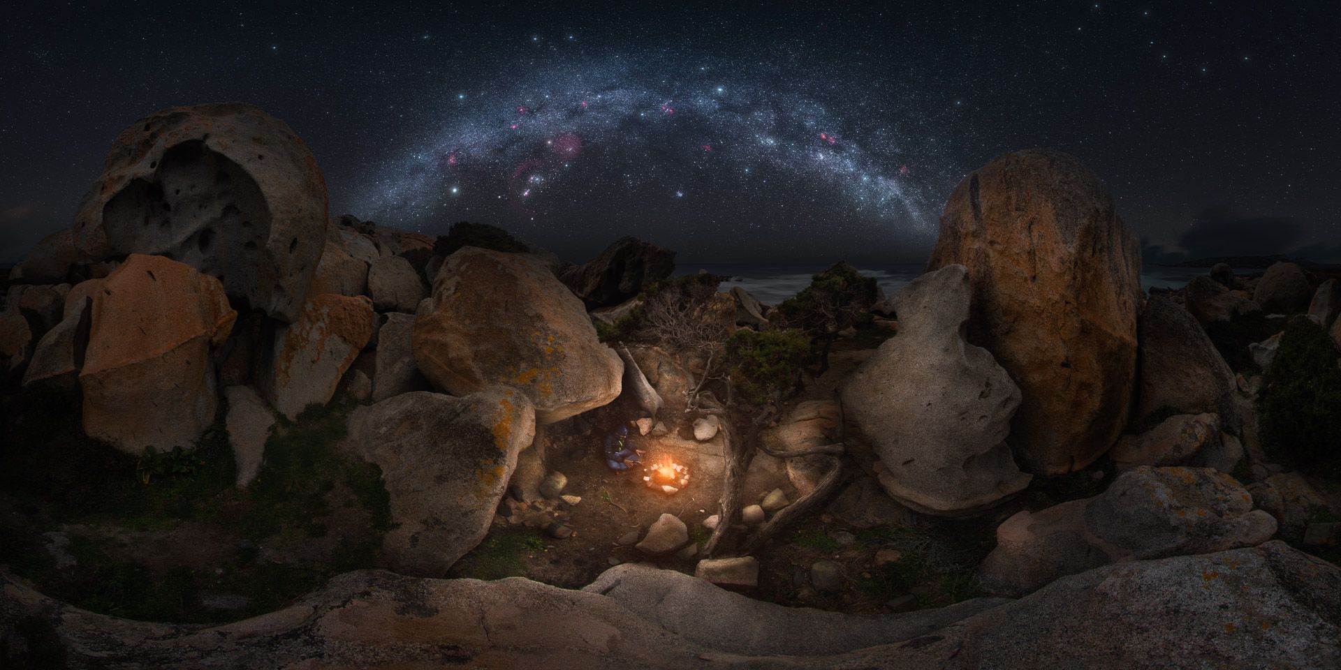 arco di via lattea fotografato in corsica