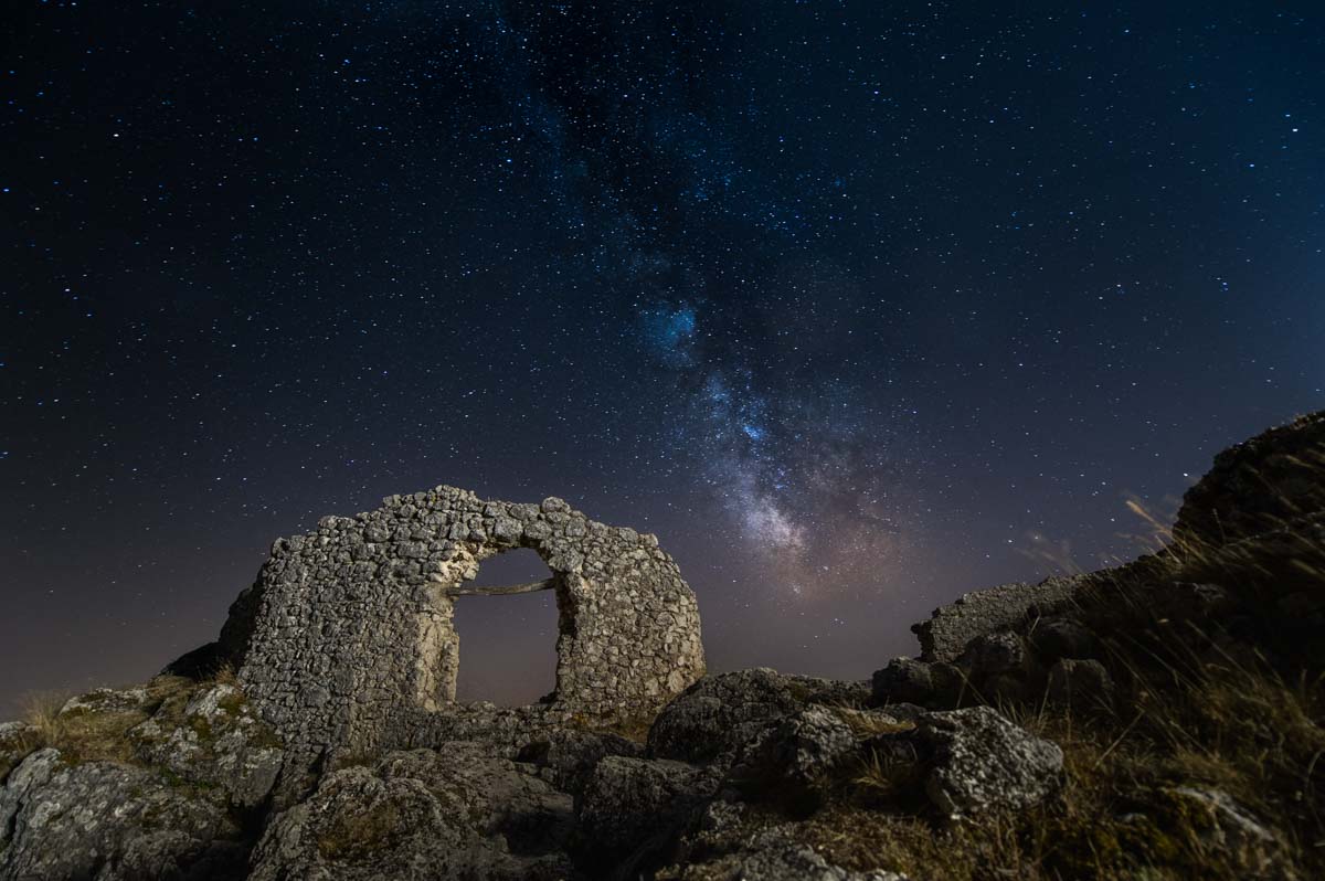 Via lattea fotografata durante il viaggio fotografico a rocca calascio