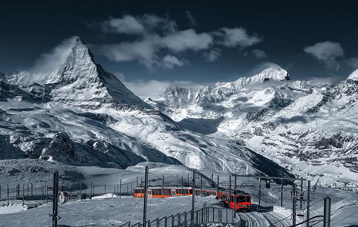 paesaggio innevato cervino viaggio fotografico svizzera