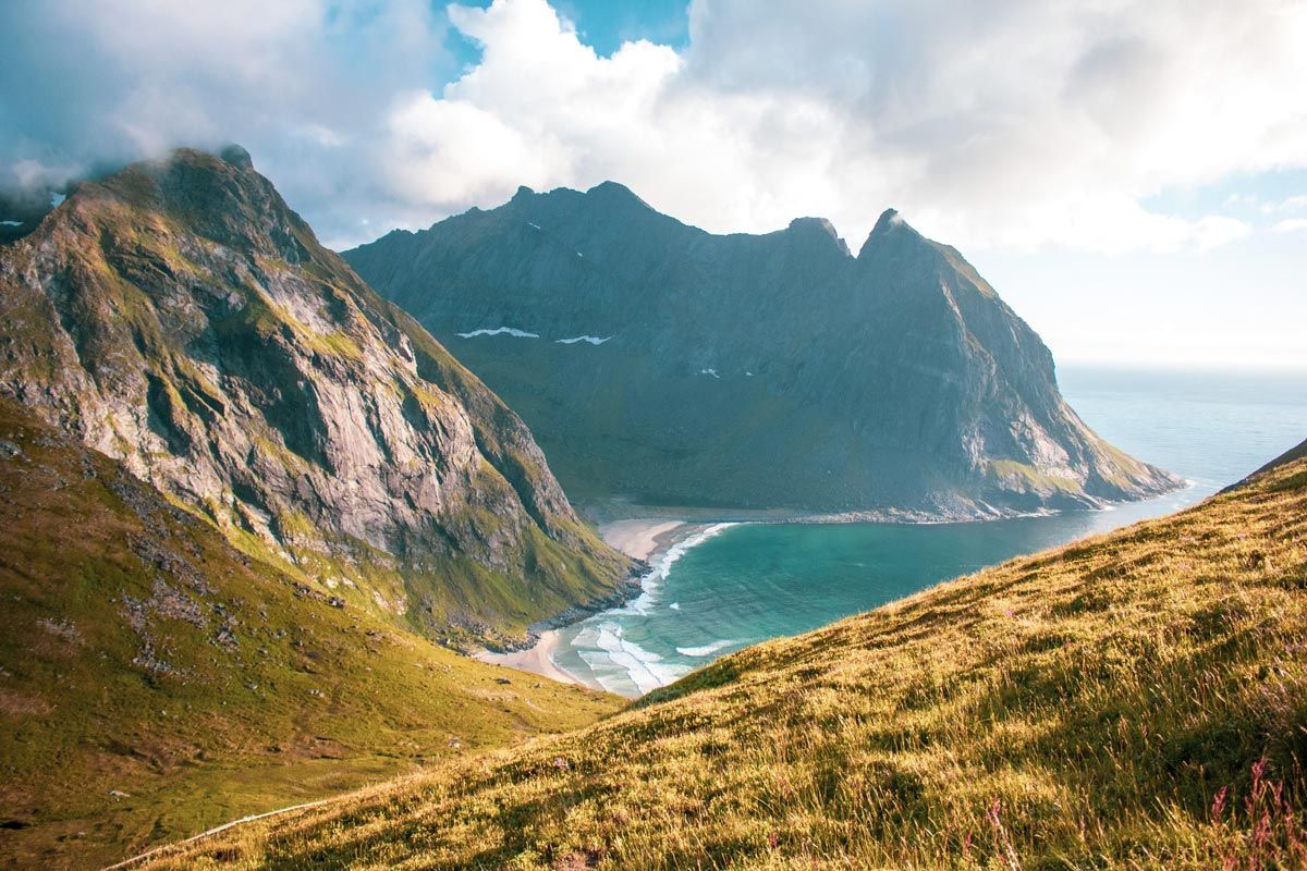 Viaggio fotografico lofoten kvalvika beach