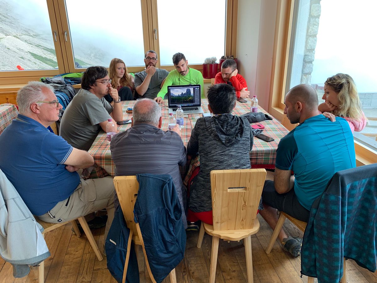 WeShooter corso di post produzione viaggio fotografico dolomiti