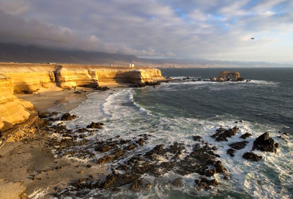 tramonto spiaggia antofagasta