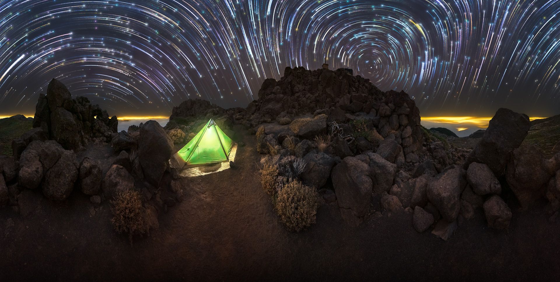 viaggio fotografico la palma startrail via lattea