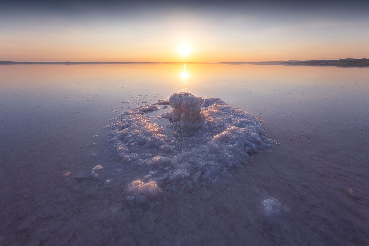 tramonto lago salato viaggio fotografico cappadocia