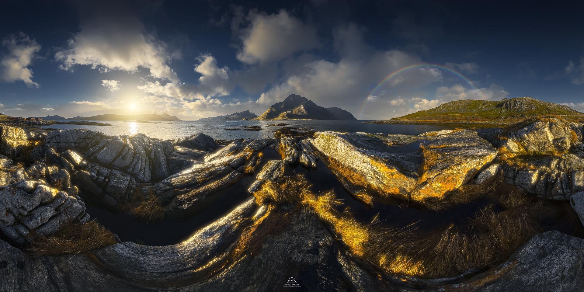 tramonto sui fiordi norvegesi viaggio fotografico lofoten