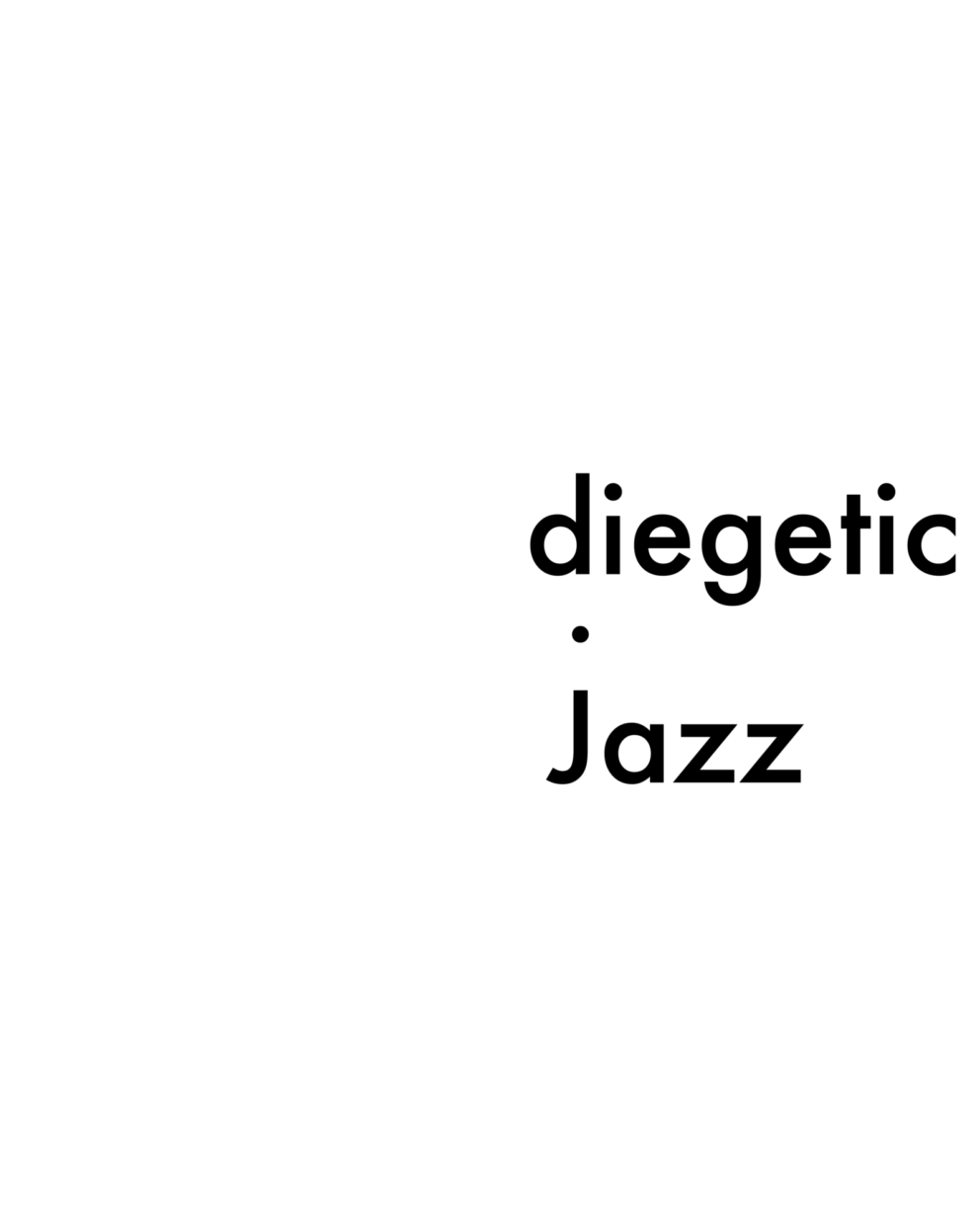 Diegetic Jazz