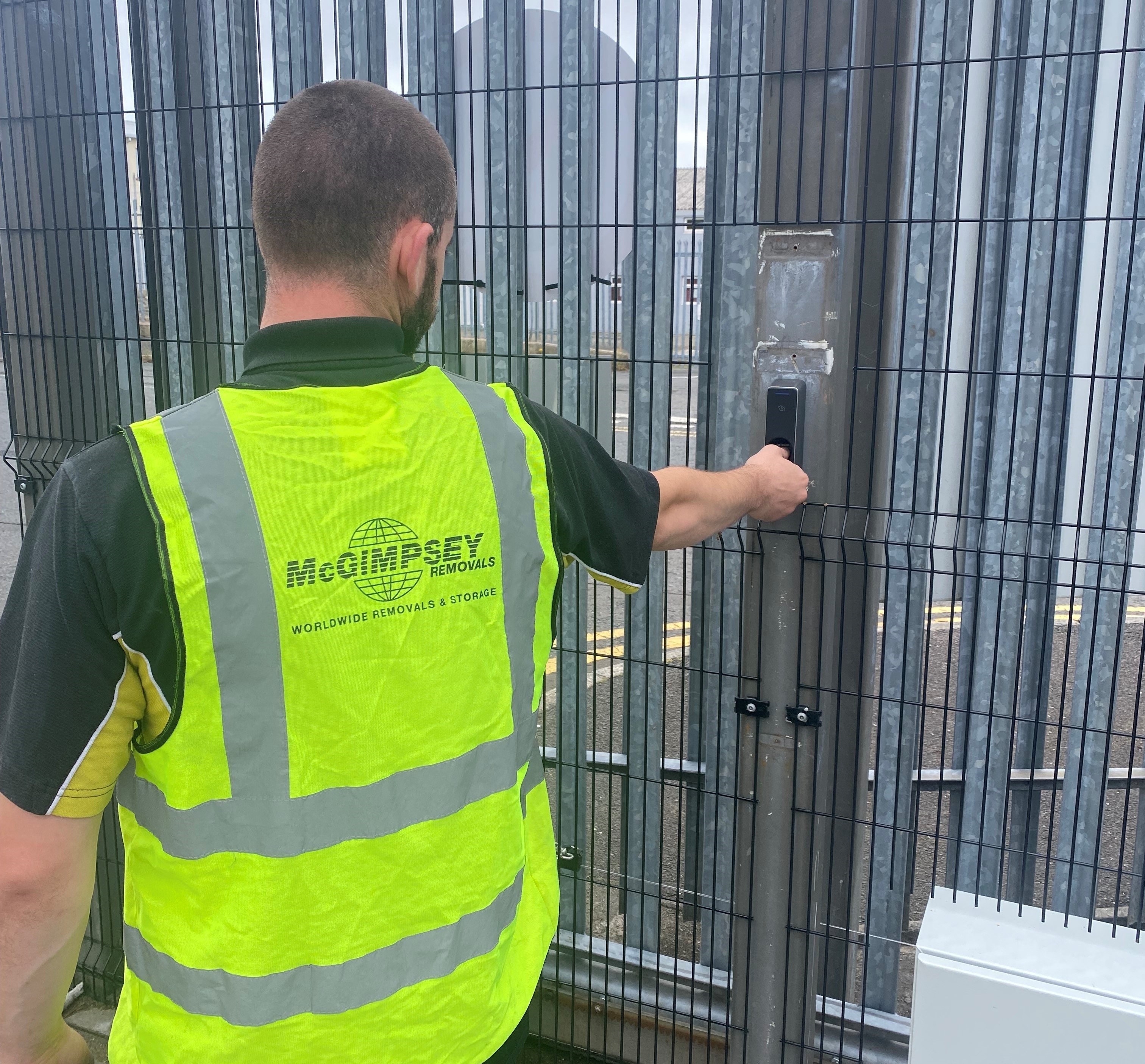 Main gate fingerprint access