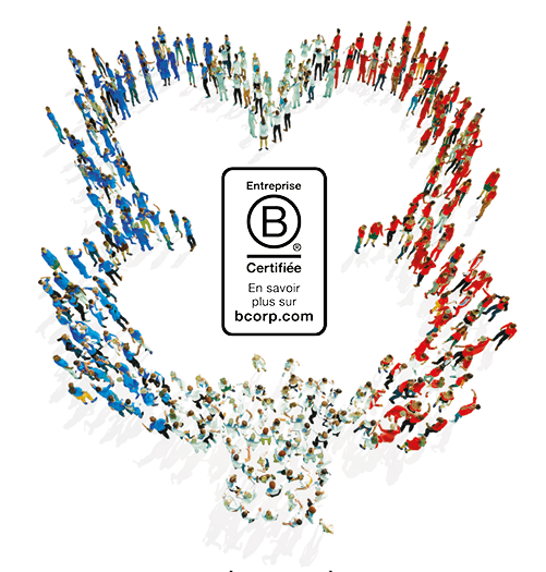 Logo UPSA tricolore - Certification B Corp